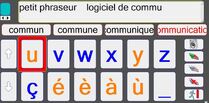 Petit Phraseur - Logiciel de communication alphabétique avec lettres agrandies,  et aide vocale