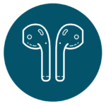 Logo représentant des aides auditives - WWDC21 Apple
