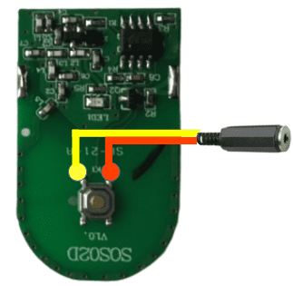 Circuit imprimé et câblage pour contacteur externe (bornes supérieures ou inférieures)