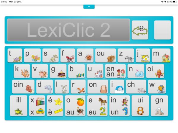 LexiClic - tableau de départ