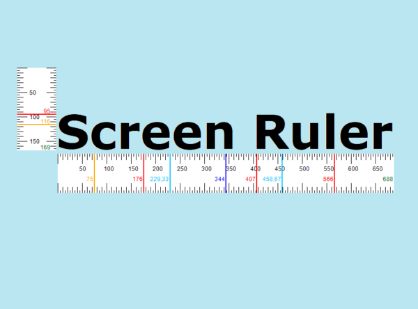 Screen Ruler - règle mobile pour mesurer des éléments ou se repérer dans un texte.