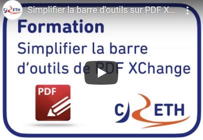 Tutoriel vidéo - simplifier la barre d’outils de PDF X Change Editor