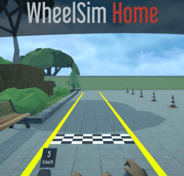 WheelSim - jeu de simulation de la conduite d’un fauteuil roulant électrique en intérieur ou extérieur