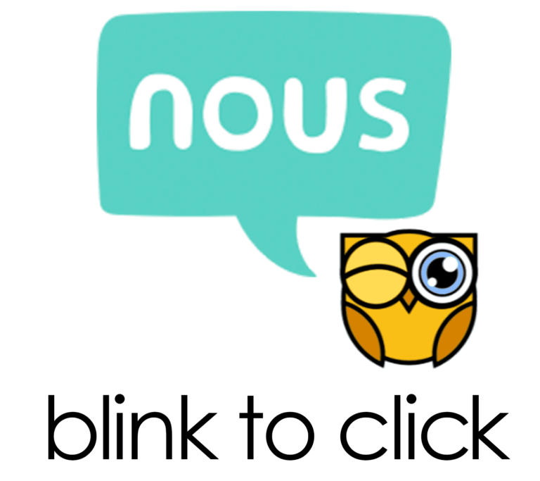 Logo : Nous, blink to click