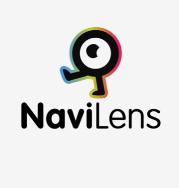 Logo NaviLens : un oeil en mouvement