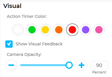 Open Sesame permet de choisir parmi 7 couleurs, d'afficher un retour et de régler la transparence