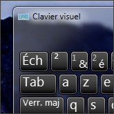 Clavier visuel Windows 7