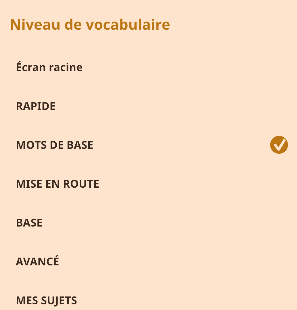 image niveau de vocabulaire