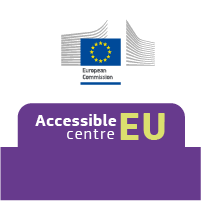 Logo accessible centre EU