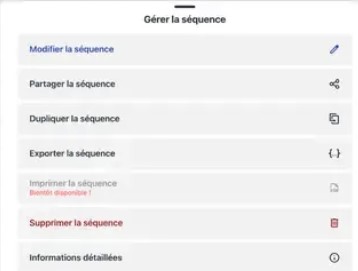 Gérer la Séquence