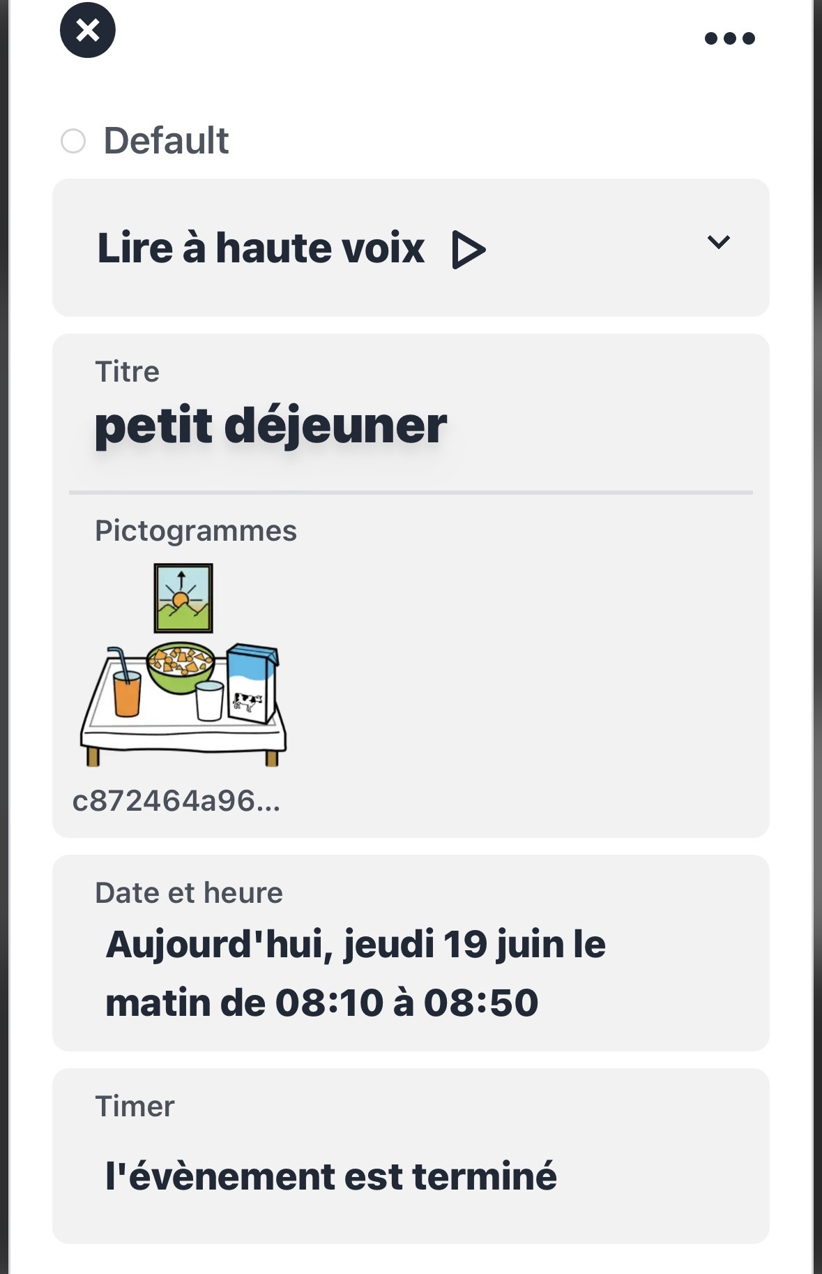 Jouer un événement