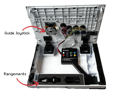 Ouverture du capot du Daija Arcade Stick