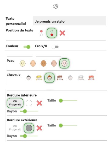 image Paramètres d'un pictogramme