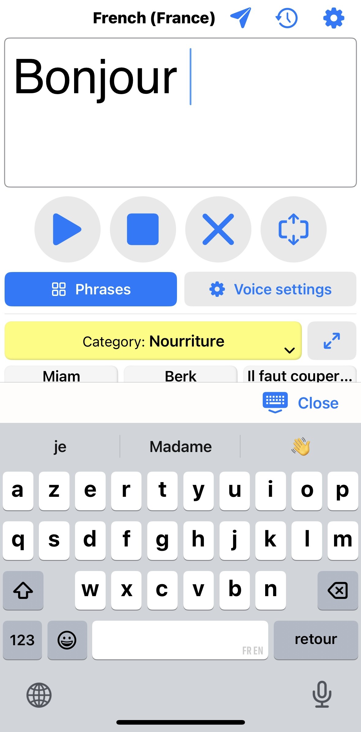 image saisir du texte