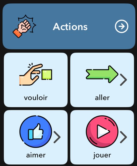 Flexspeak-Catégories et pictogrammes