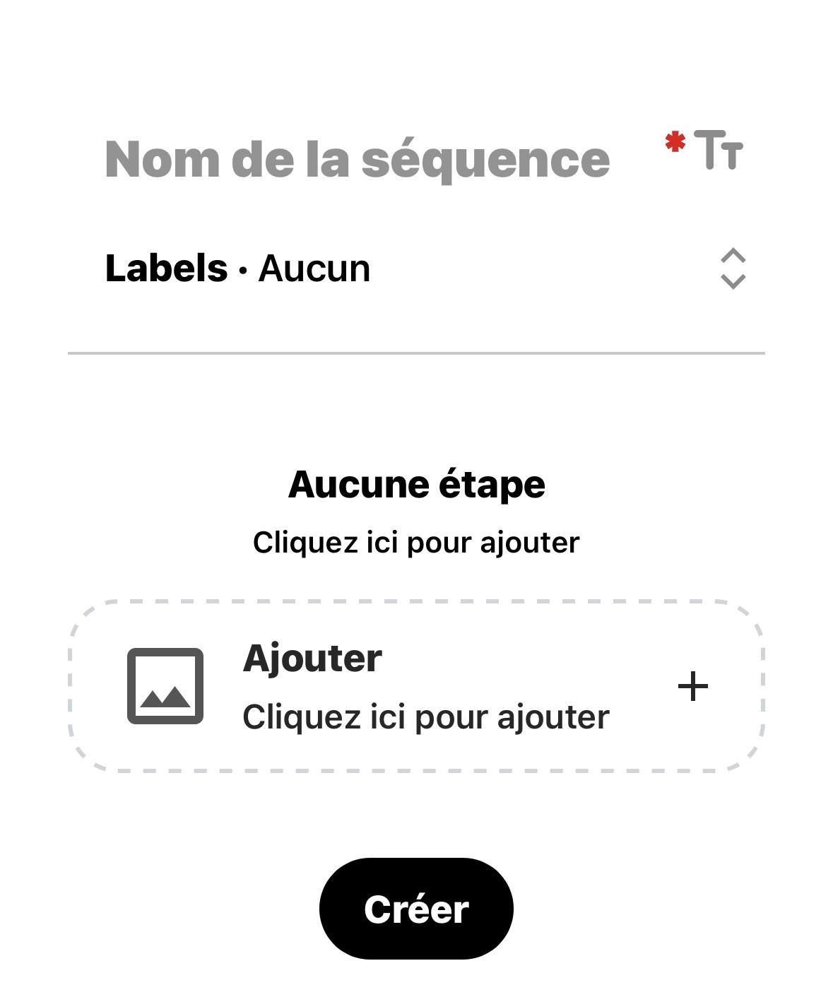image Créer une séquence