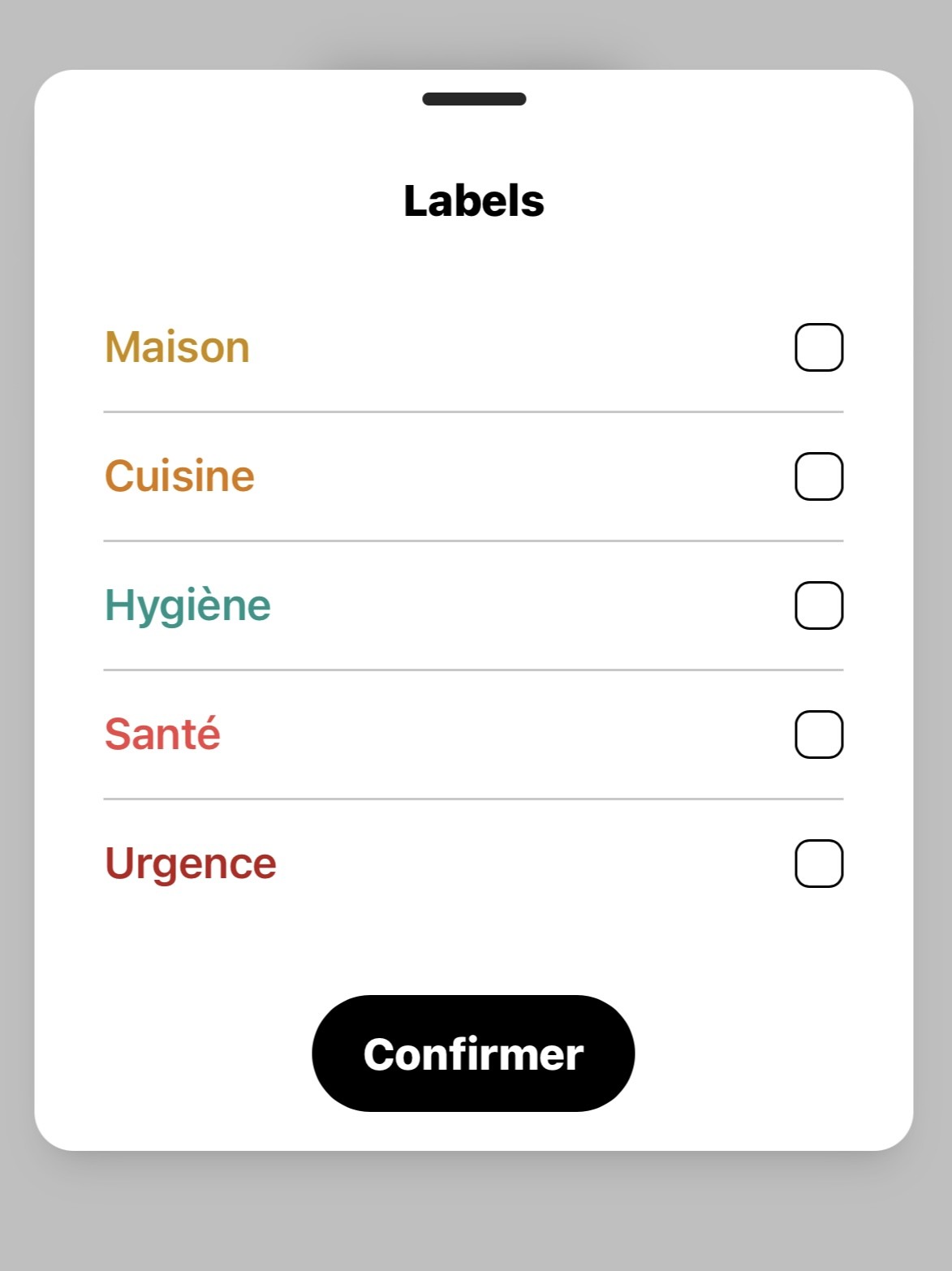 image Les labels