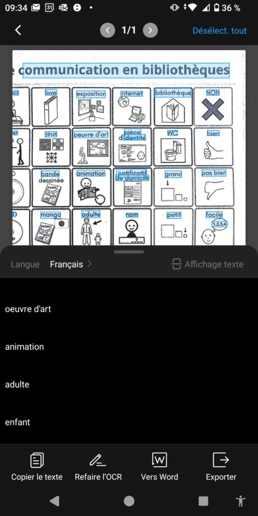 Android PDFGear Scan - OCR