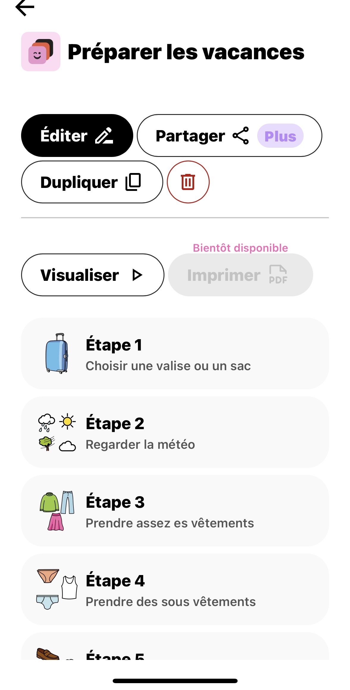 Sélection d'une séquence en mode opérateur