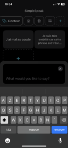 Saisie simple d'un texte dans SimpleSpeak