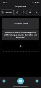 Taille large du bouton phrase : la phrase n'est pas tronquée