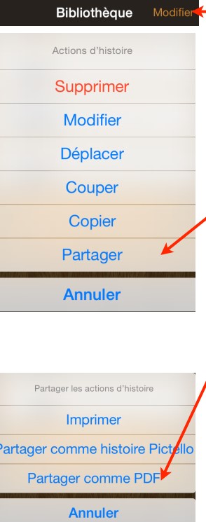 image Partager avec des personnes n'ayant pas Pictello