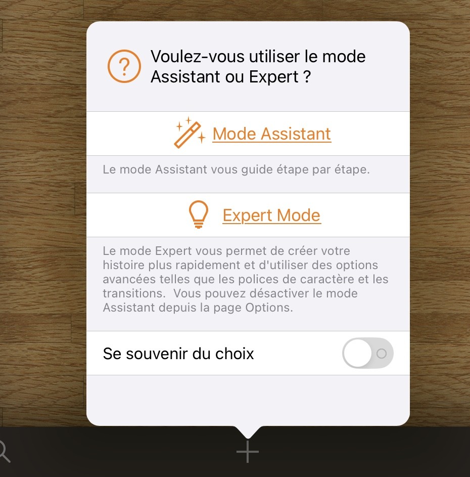 image choix du mode de création