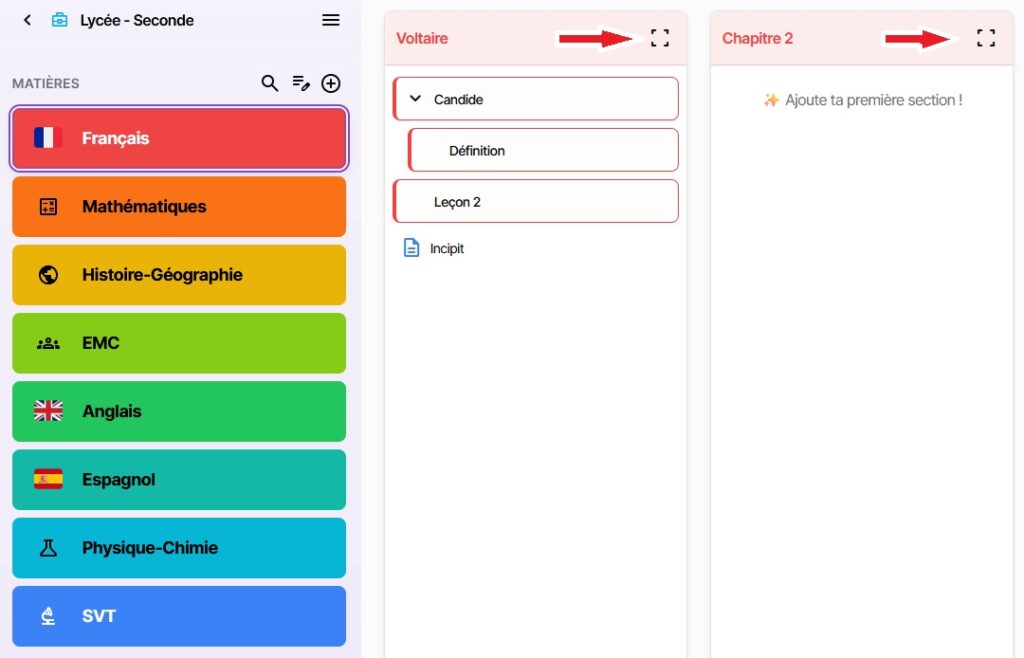 Classicom - fonction concentration