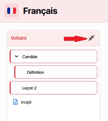Classicom - sortie du mode concentration