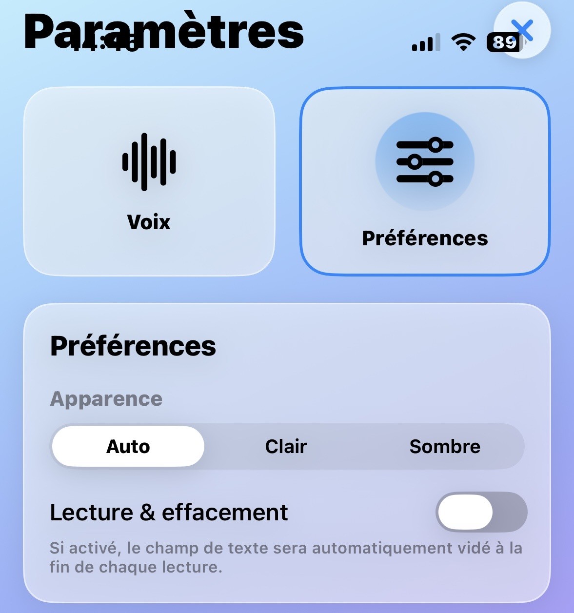 image Les préférences