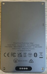 Plaud Note Pro face arrière