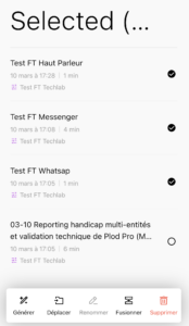 Fusion de notes via un dossier
