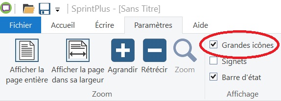SprintPlus 3 - Grandes icônes
