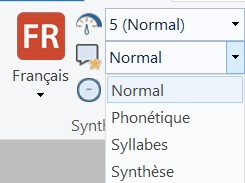 SprintPlus 3 - Synthèse vocale modes