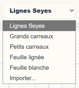 Image choix du fond de page