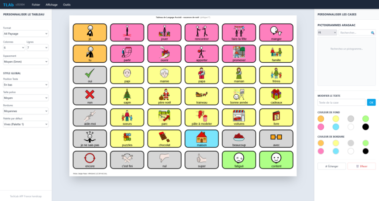 Interface du logiciel TLAb