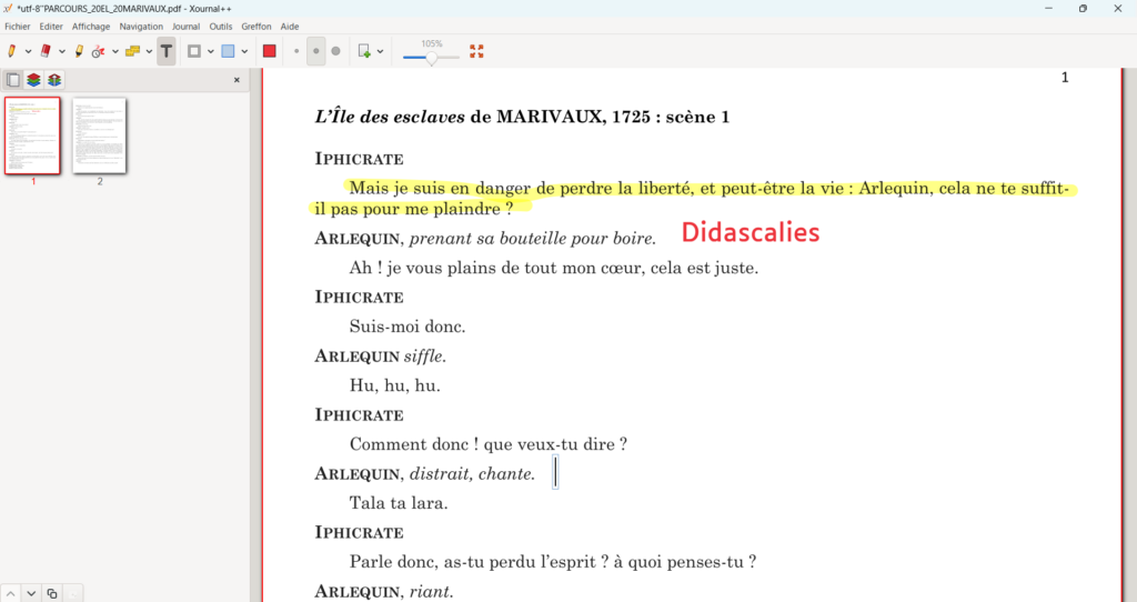 Xournal++ permet de facilement annoter des pdf
