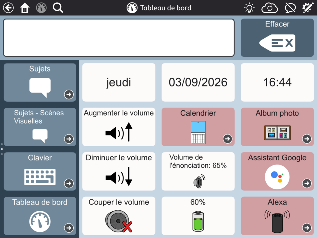 image Le tableau de bord