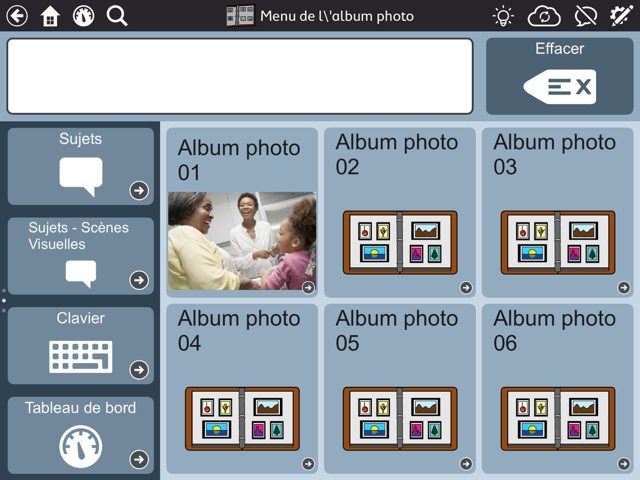 image Menu de l'album photo