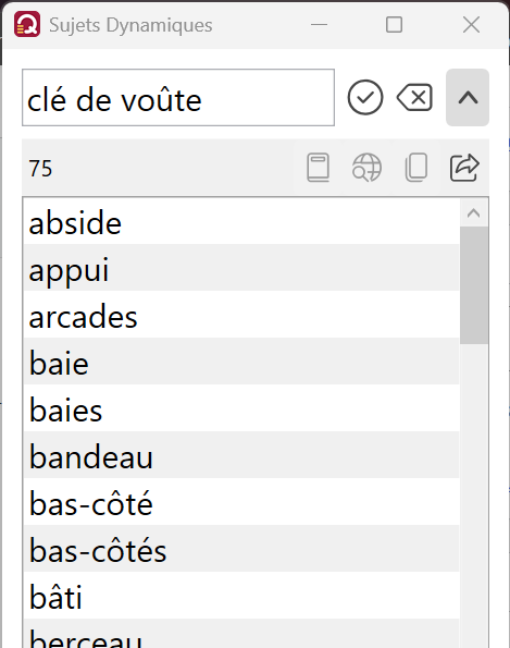 Sujets dynamiques