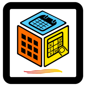 3 faces d'un cube, un calendrier, une grille, un morpio